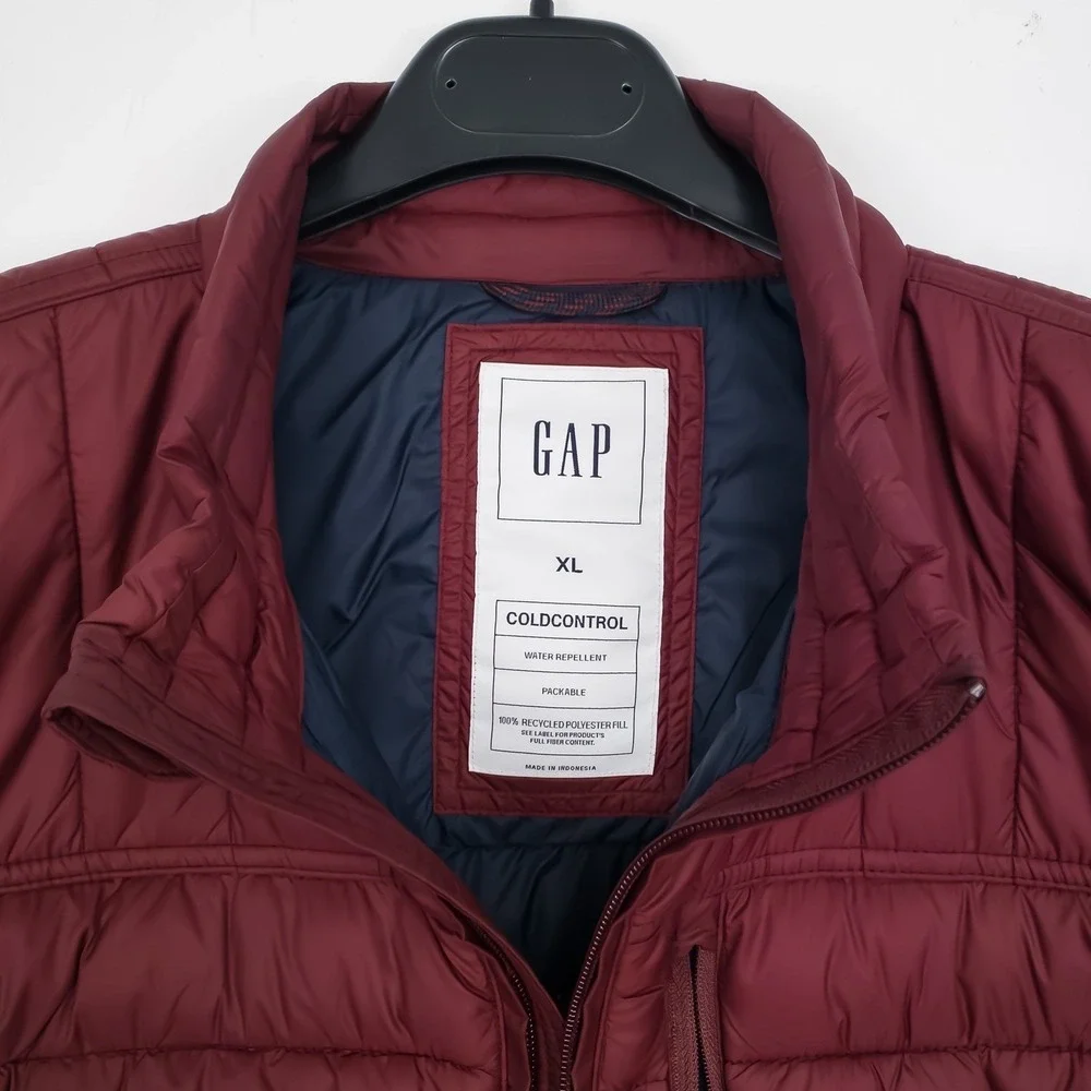 Gap Puffer Vest Mens XL Classic Port ColdControl Packable Nylon